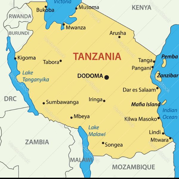 Tanzania map